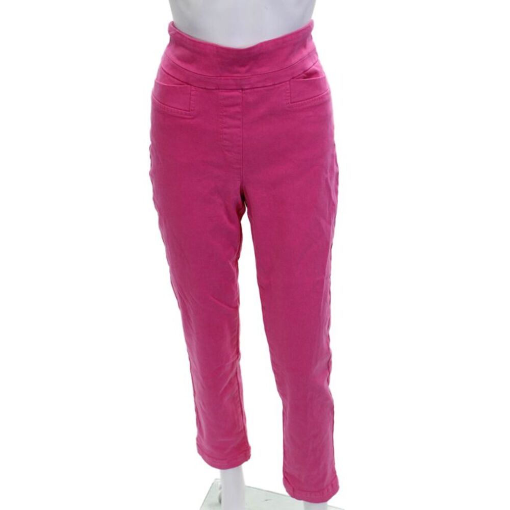 Renuar Womens Pink Ankle Cropped Pants High Rise Size 6
